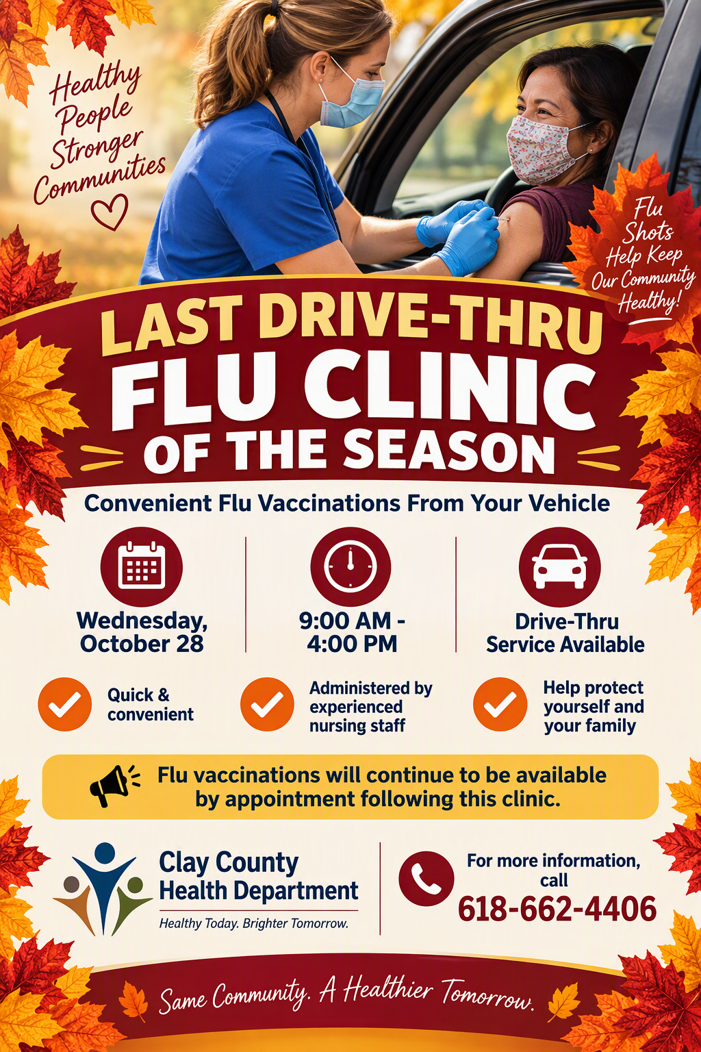 Last drive thru flu clinic
